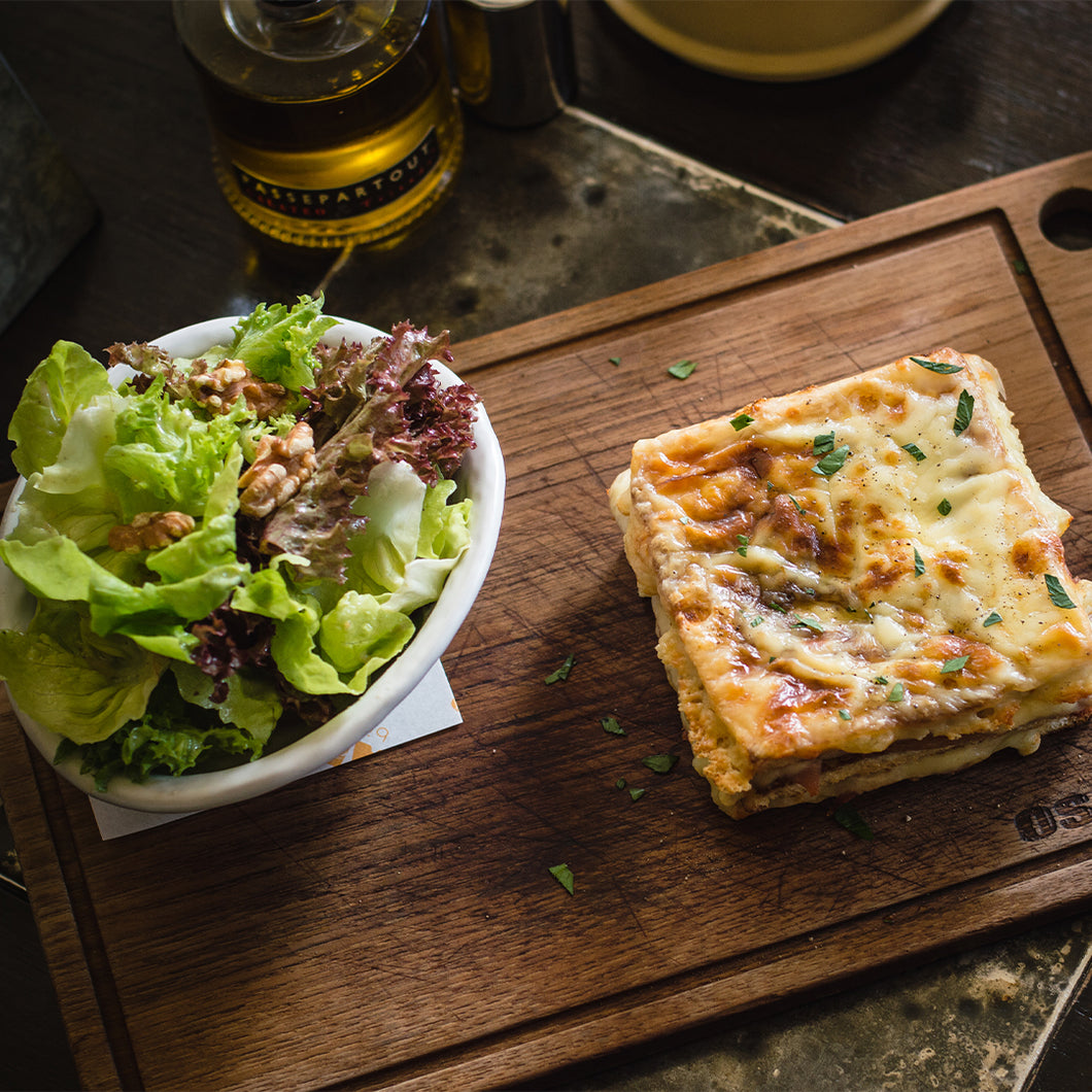 CROQUE-MONSIEUR | แซนวิช แฮมและชีส อบ สไตส์ฝรั่งเศส