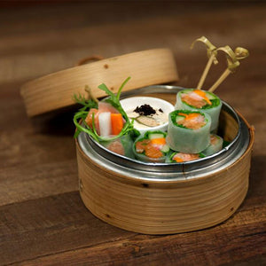 SALMON TARTARE VIETNAMESE ROLLS | แซลม่อนทาร์ทาร์โรล สไตล์เวียดนาม