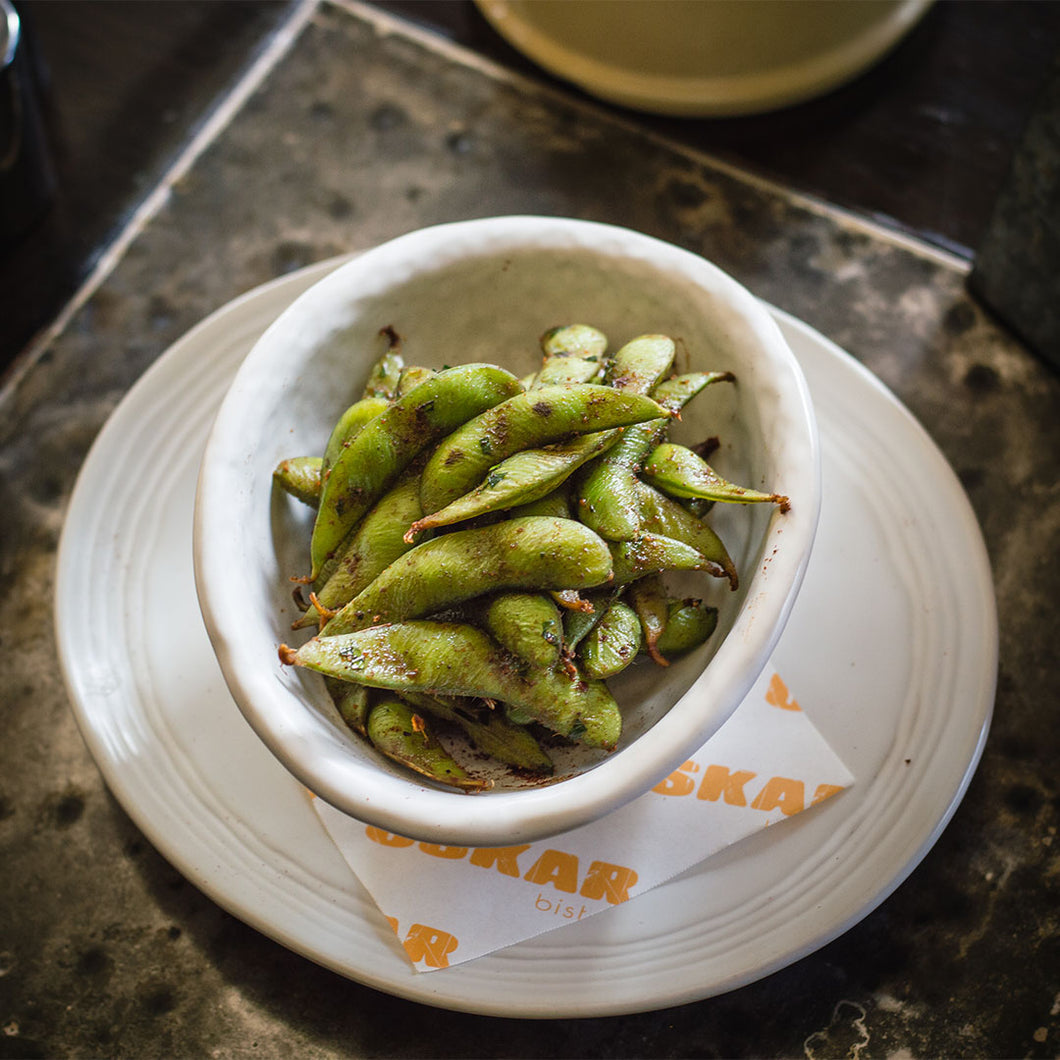 SPICED EDAMAME | ถั่วแระญี่ปั่นผสมเครื่องเทศ